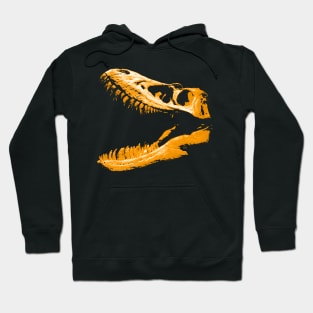 Dinosaur Skull Yellow Hoodie